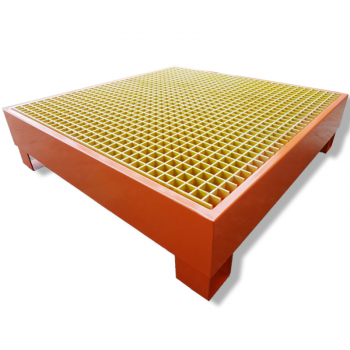 4桶型油桶贮存盘|钢制防泄漏托盘|化学品防泄漏托盘|化学品盛漏托盘|化学品渗漏托盘|油桶托盘